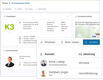 Wissensdatenbank Software Module Firma