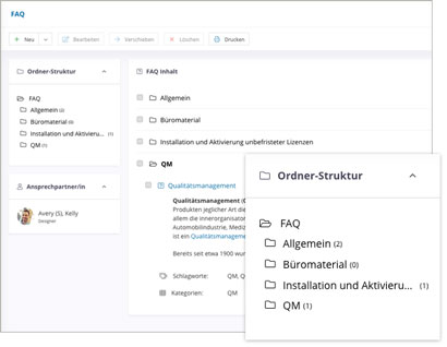 Wissensdatenbank Software Modul FAQ