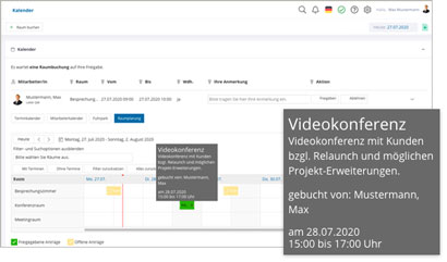 Wissensdatenbank Software Modul Raumbuchung