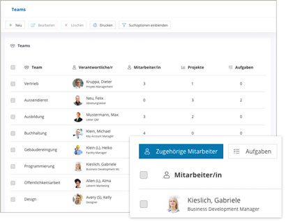 Wissensdatenbank Software Module Team